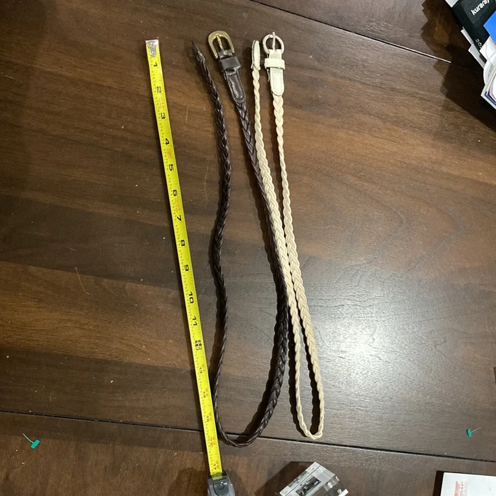 Braided style thin soft belts